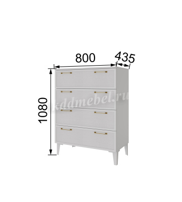 Комод Толедо (Графит серый)