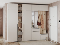 прихожая Люмьер_дуб сонома_кашемир_композиция 4 с антресолью прихожая Люмьер_дуб сонома_кашемир_композиция 4 с антресолью