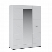 Шкаф 3-х дверный Йорк (Белый жемчуг/Белый глянец)