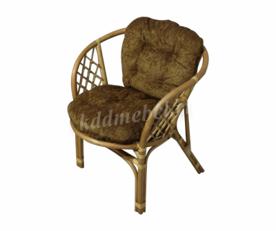 Кресло RJG-Bahama (Ротанг №4, ткань Mulan 152)