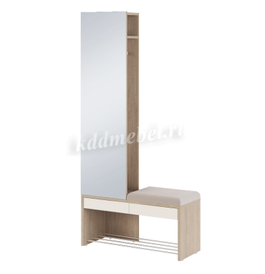 Вешалка комбинированная Эльтон (Палермо/Перламутр)