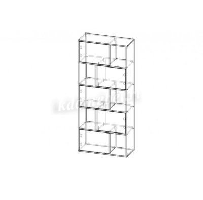 Шкаф книжный Нарус №2 (Белый)