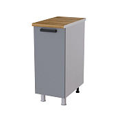 Шкаф нижний глубокий Г35Р кухня Осло без столешницы (Белый/Карбон мята) 