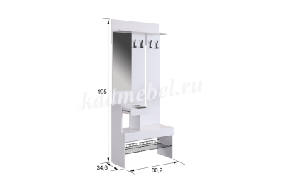 Прихожая К6 Баско (Графит/Дуб крафт золотой)