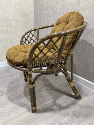 Кресло RJG-Bahama (Ротанг №6, ткань Mulan 152)