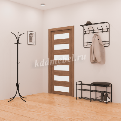 Вешалка напольная разборная Корона (Черный)