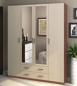 Шкаф распашной Квадро (Ясень шимо темный/Ясень шимо светлый)