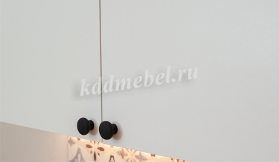 Кухня Ева 1,0 (Белый шагрень)