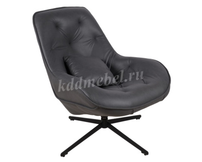 Кресло вращающееся KJ-066 (Темно серый/Ткань ZW-066-14/Черный)