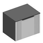 Тумба 1ств. Вита 600 (Темно-серый/Силк маус серый)