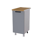 Шкаф нижний 4Р кухня Марбл без столешницы (Белый/Кофе софт)