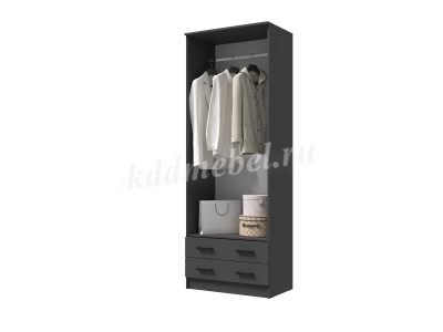 Шкаф Дуэт платяной (Графит)