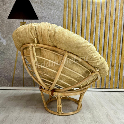 Кресло RJG-Papasan (Ротанг №4, ткань Mulan 141)