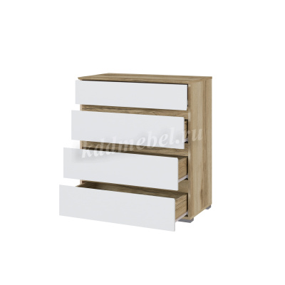 Комод Плейона спальня (Дуб делано/Белый)