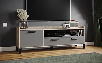 Тумба ТВ Парус-8 (Крафт серый/Графит серый)