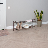 Подставка для обуви Альфа-32 2-х полочная (Коричневый)