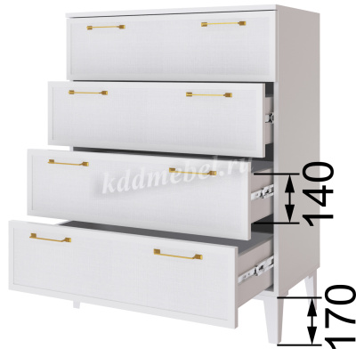 Комод Толедо (Графит серый)