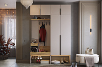 Прихожая К5 Баско (Кашемир/Дуб крафт золотой)