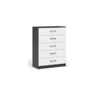 Комод 5ящ антрацит_белый_1