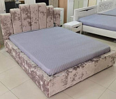 Кровать Амелия 1.6 с подъемным механизмом (Плюш Латте)