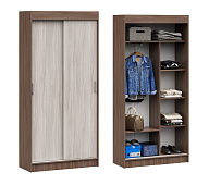 Шкаф-купе Евро 1000 (Ясень шимо темный/Ясень шимо светлый)