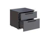 МС Люмьер Тумба прикроватная Графит откр МС Люмьер Тумба прикроватная Графит откр