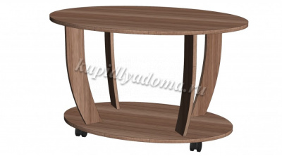 Стол журнальный Овальный (Ясень шимо темный)