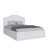 Кровать Апполия 1.4 с настилом ДСП 2С (Белый/Белый дуб)