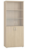 Шкаф для документов со стеклом Гермес Шк38 (Дуб сонома)