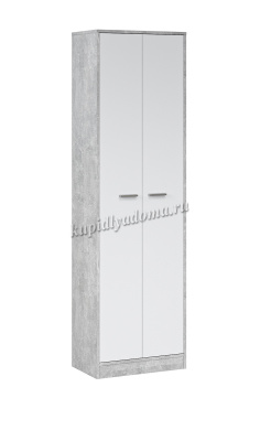 Шкаф Интер (Ателье светлый/Белый)
