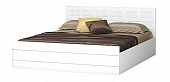 Кровать Афина 1.6 (Белый/Белый глянец)