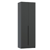 Шкаф для одежды 2-х дв. Брандо 67.14 (h 2380) (Диамант серый/Графит МДФ)