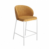 Стул полубарный Дени ткань (Горчичный/Белый)