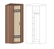 Шкаф угловой Коста-Рика (Ясень шимо темный/Ясень шимо светлый)