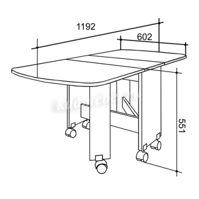 Стол журнальный (Дуб сонома)