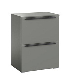 Тумба 2 ств. Люмьер 600 (Шиншилла серая)