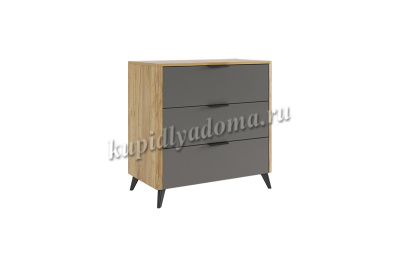 Комод Адам (Дуб крафт золотой/Графит)