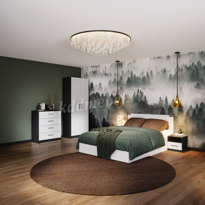 Шкаф 2д Чикаго  (Антрацит/Белый)