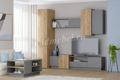 Антресоль Квадро Ан-1 универсальная (Графит) 