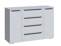 Комод Люмьер 4 ящика 2 ств. (Белый)
