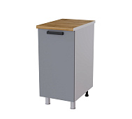 Шкаф нижний глубокий Г4Р кухня Танго без столешницы (Белый/Дуб шале светлый)